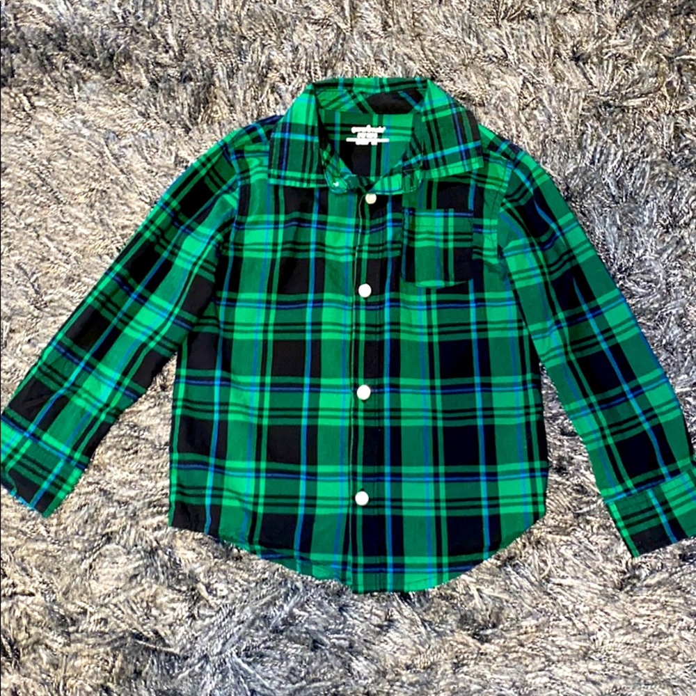 5T Boys long sleeved button-up